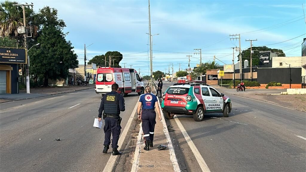 1000374894-1024x576 Motociclista se envolve em colisão na Av. Ulisses Pompeu, em Várzea Grande