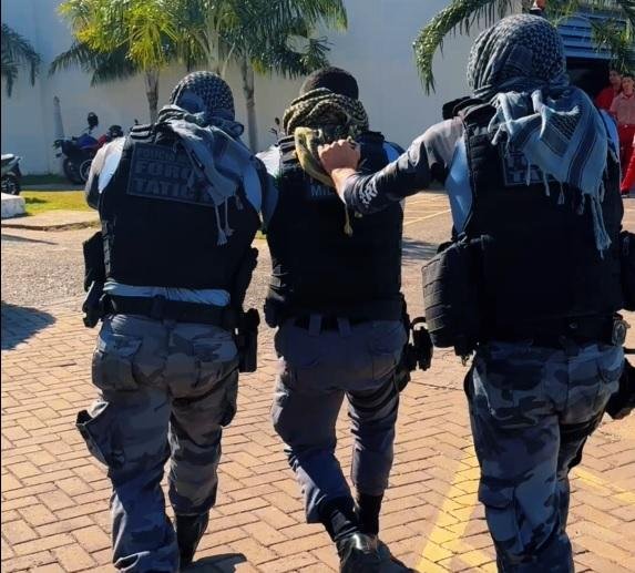 treino-2- Força Tática simula ocorrência de ataque em escola militar de Cuiabá