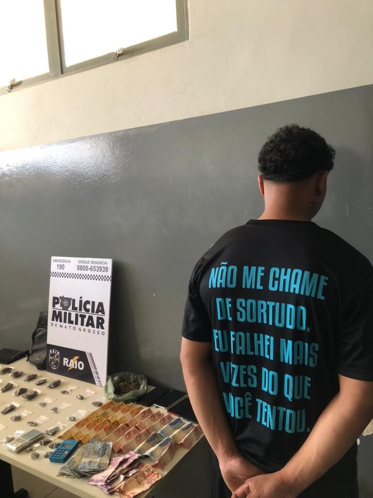 1000623256-768x1024 PM prende suspeito por tráfico de drogas em bar no bairro Mapim, em Várzea Grande