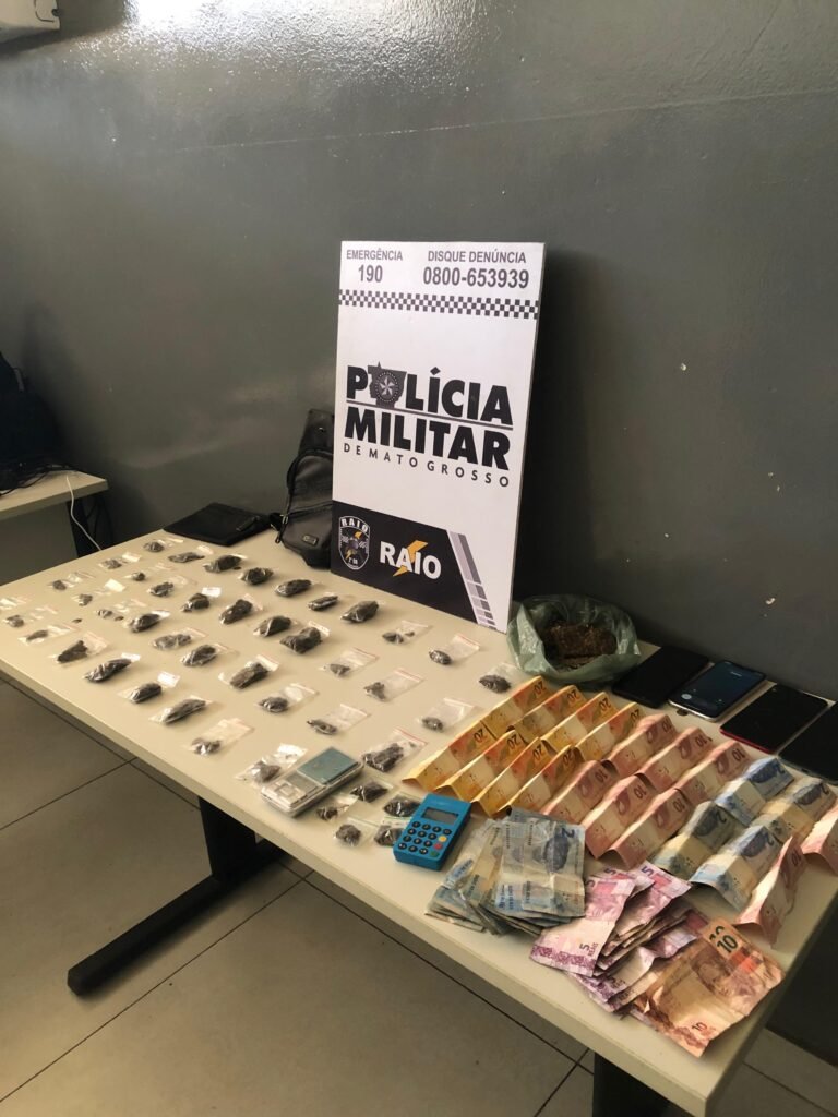 1000623272-768x1024 PM prende suspeito por tráfico de drogas em bar no bairro Mapim, em Várzea Grande