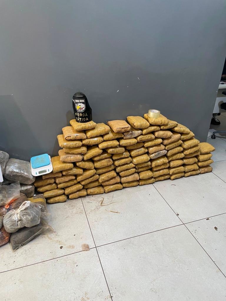 05.06-169maconha-2-1 Força Tática apreende 169 tabletes de maconha enterrados em área de mata em Várzea Grande