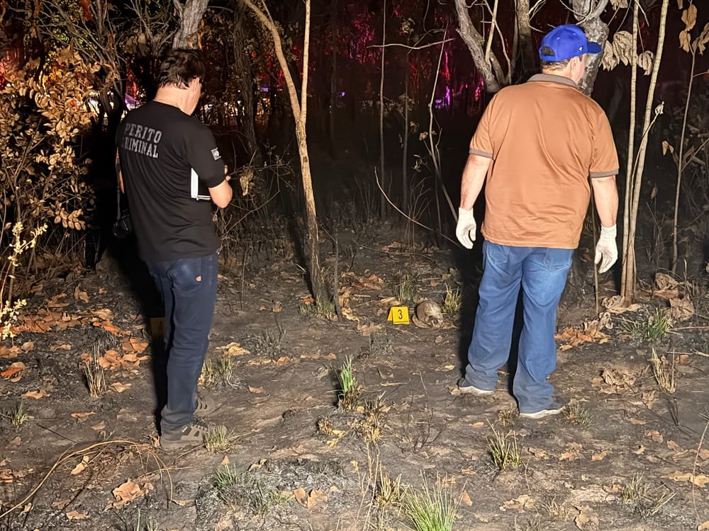 IMG_4351 Crânio humano com sinais de carbonização é encontrado em área de mata no Nova Esperança, em Cuiabá